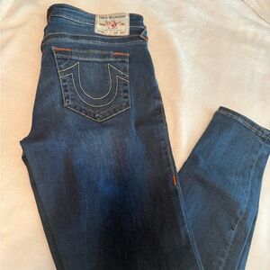 True Religion Women's Dark Blue Skinny Jeans